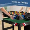 49" Multi Game Table, 4 in 1 Game Table with Foosball Table, Pool Billiards, Air Hockey & Table Tennis, Complete Combination 4