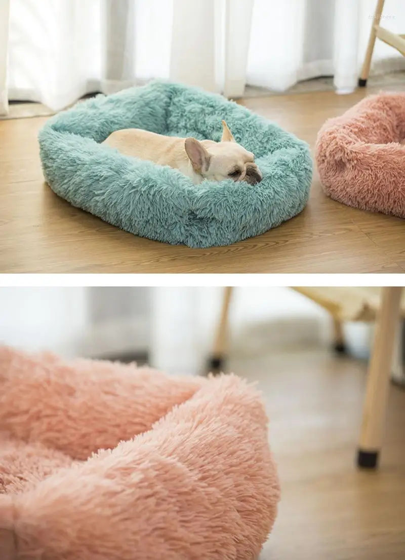 Title 3, Square Dog Cat Bed with Side Cover Medium Large...