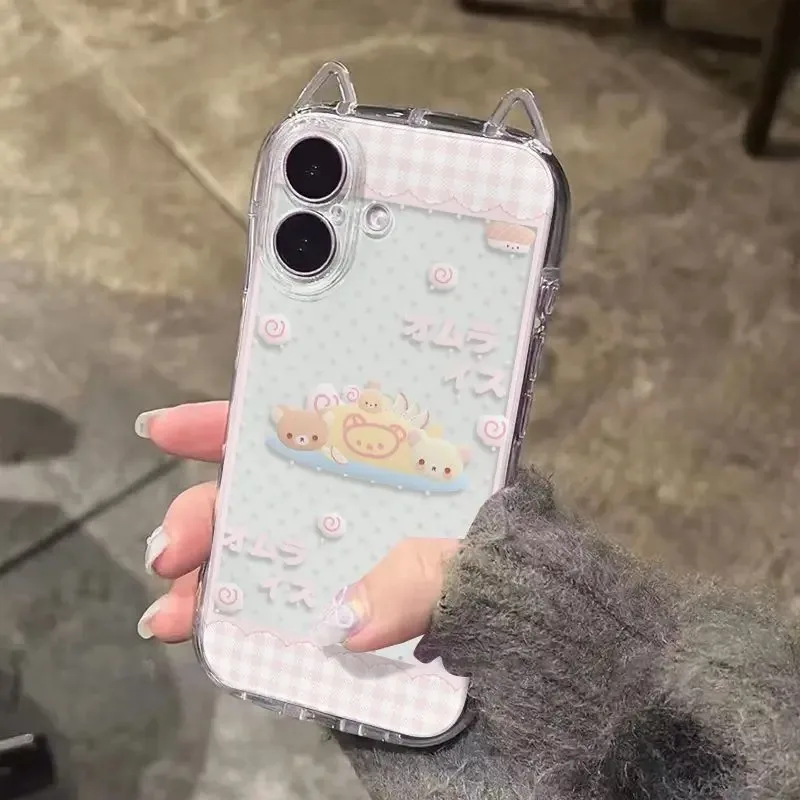 Kawaii Japanese Bear Fashion Phone Case - Cute Y2K Back Cover