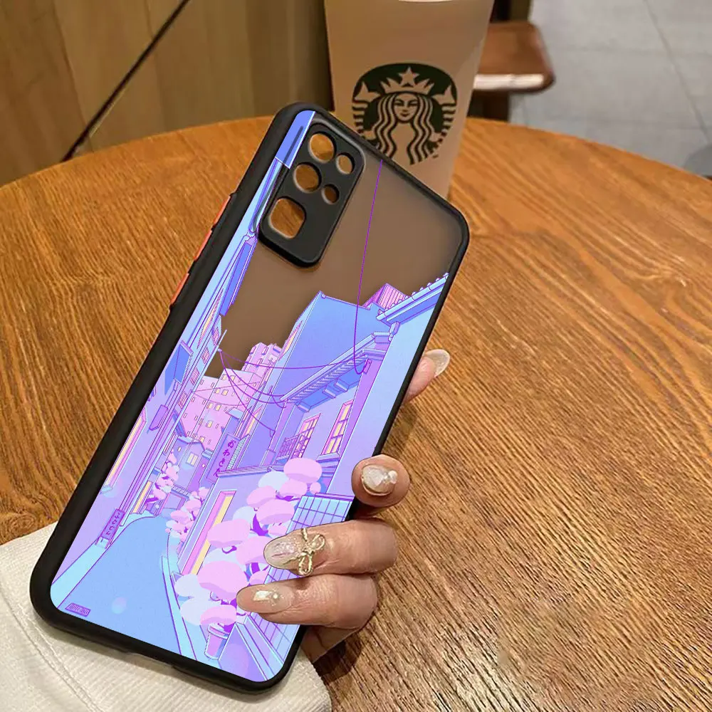 thumbnail image 1 of Funda mate para HONOR 70 50 30S 30 20 8X 9A 9X PLAY 4T X7 X8 X9 X10 5G V40 Funda Anime japonés pintado a mano paisaje de casa, 1 of 5