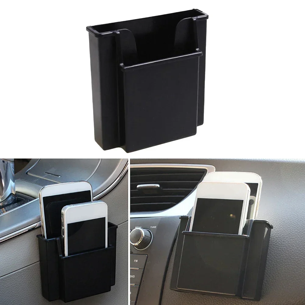 Storage Box Car Air Outlet Organizer Bag Phone Charge Box Pocket Accessory Car Cell Phone Holder 1x