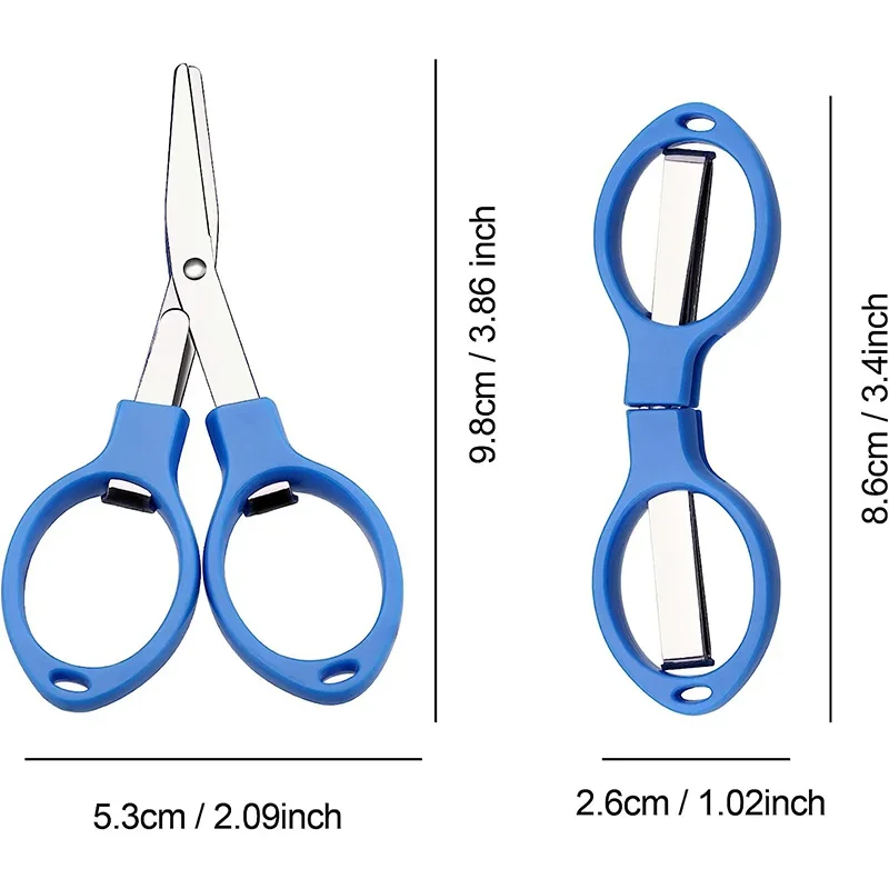 Folding Scissors 1Pc Folding Scissors Safety Foldable Small Scissors Craft Mini Travel Trip Telescopic Scissor for DIY Home Office Shear