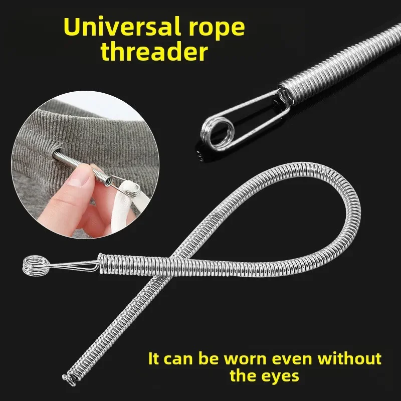 1/5pc Efficient Rope Threading Tool Bendable Multi-purpose Elastic Waistband Lace Webbing Threading Device Home DIY Sewing Tool
