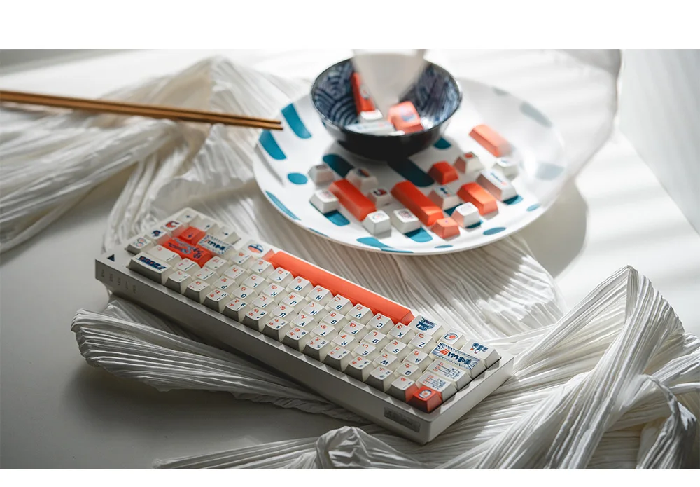 ECHOME RACEWORK Tema Keycap Set, Cap Teclado