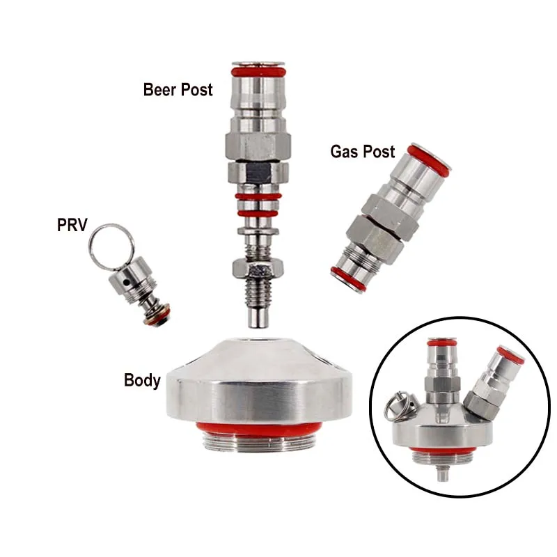 Mini barril e growler lança de bloqueio