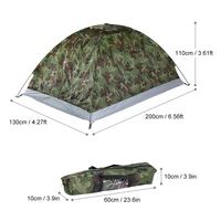 TOMSHOO Camping Tent for 2 Person Single Layer Outdoor Portable Camouflage Summer Tent for Outdoor Camping Traveling Tent 5