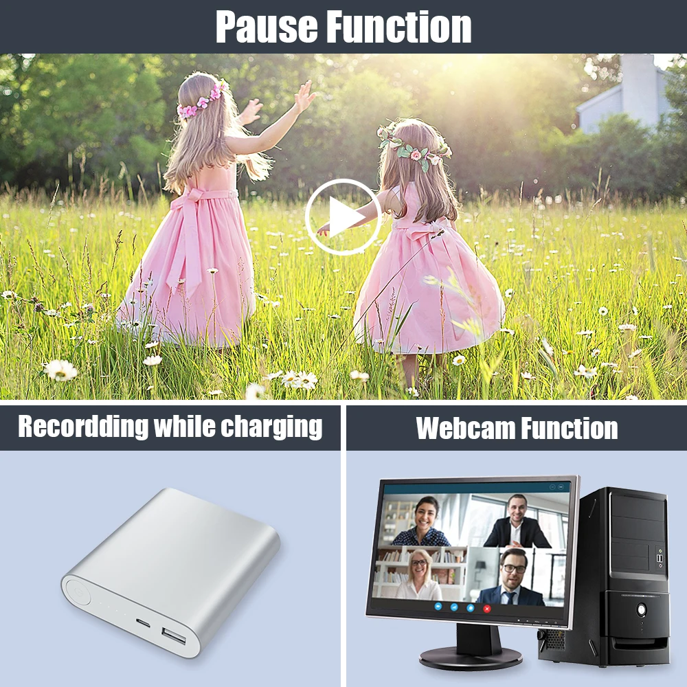 4K Mini 16X Zoom Digital Camera 48MP Auto-focus Webcam 32GB Extended Memory Anti-shaking Built-in Fill Light Entry-level Camera