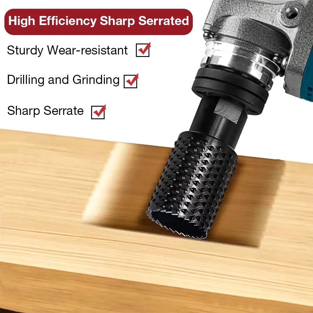 M10/M14 Round Grinding Head Rotary Grinder High Carbon Steel Hole Opener For Metal And Wood Carving/Polishing/Engraving