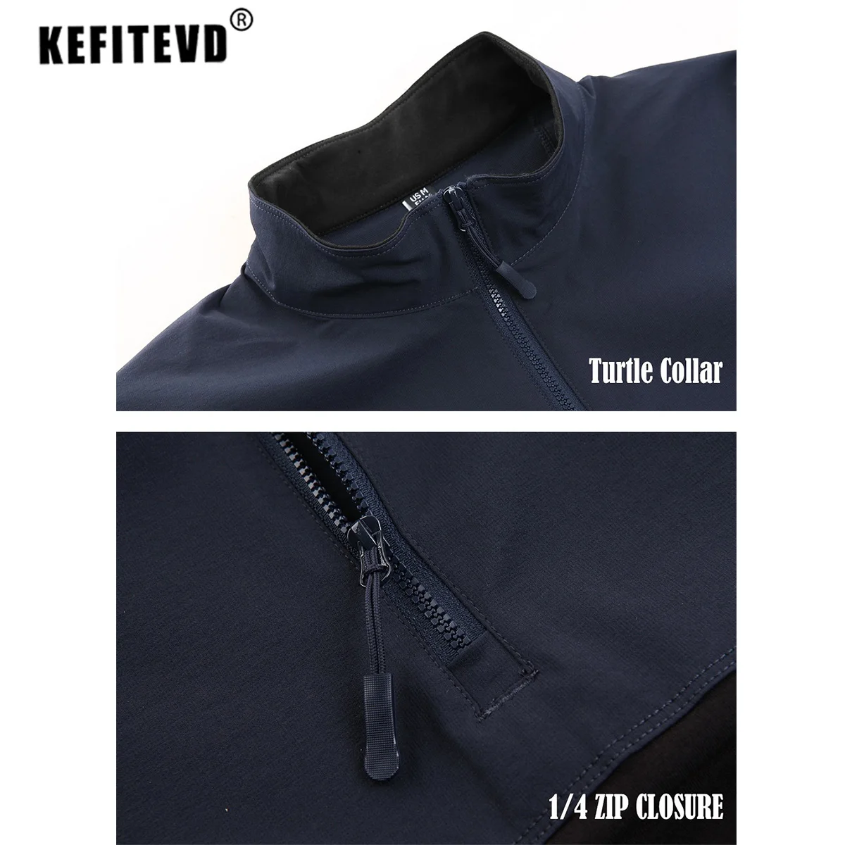 Men's Hunting 1/4 Zip Long Sleeve Combat Shirts Outdoor Climbing Hiking Camping Fishing Pullover Tops