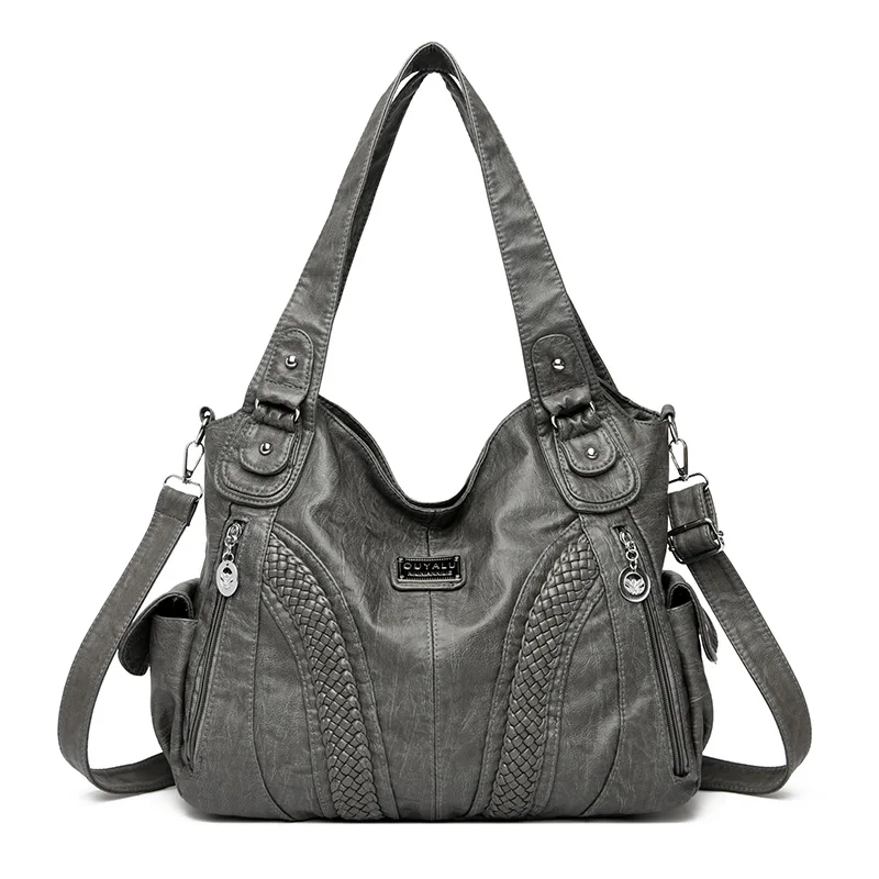 Borse a tracolla da donna morbide di grande capacità di alta qualità borsa a tracolla di lusso per le donne 2024 borse da donna di moda borsa Sac - immagine 3
