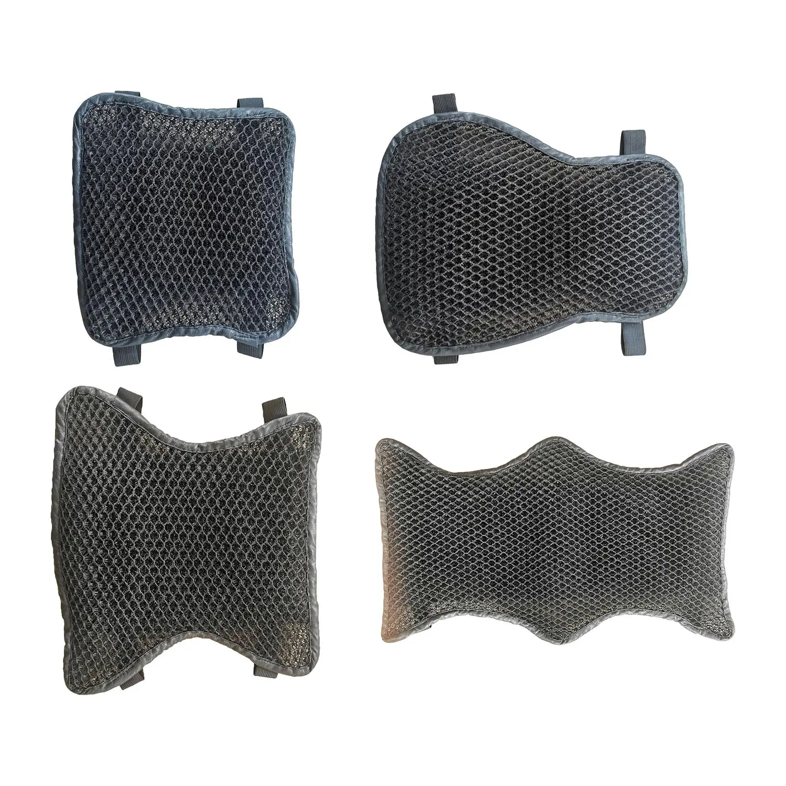 Motorcycle Seat Cushion Absorption Gel Foam 3D Mesh Fabric Pad for Sport Motorbike