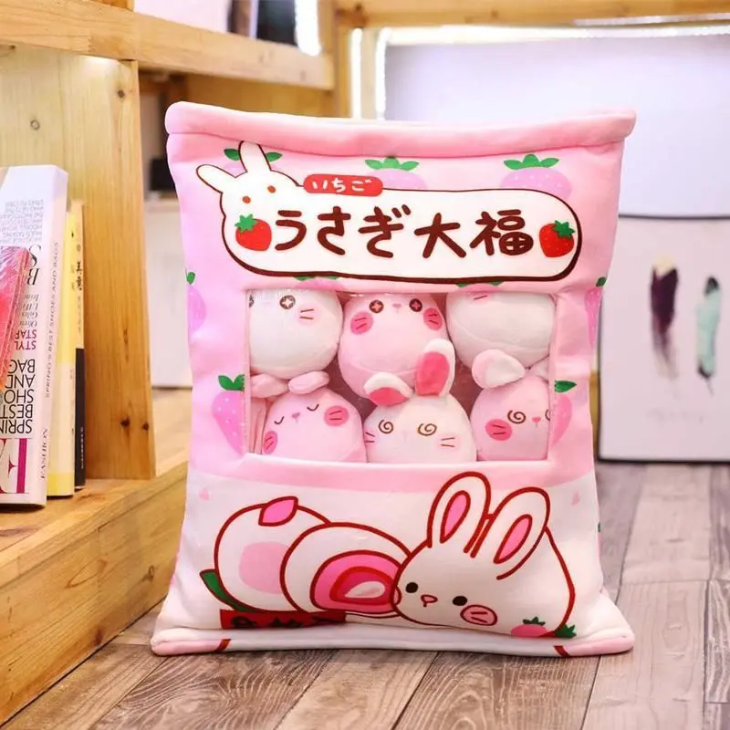 Cartoon Capibala Snack Pillow Pudding Plushie A Bag Of Kawaii Animals Plush Cute Capybara Removable Set Birthday Christmas Gifts I.316435553 - View #9