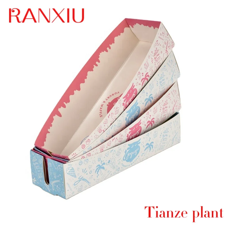 Print Paper Boxes For Street Food Cheese Hot Dog Packaging Paper Box