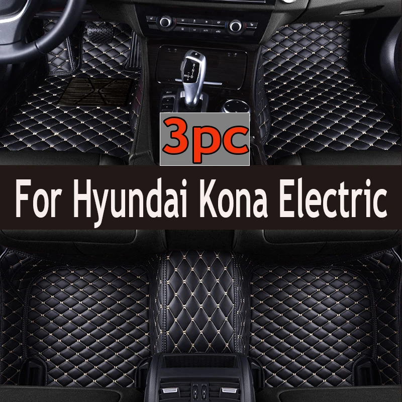 

Автомобильные коврики для Hyundai Kona Electric OS 2018 2019 2020 2021 2022, защитные коврики от грязи, кожаные коврики, автомобильные аксессуары