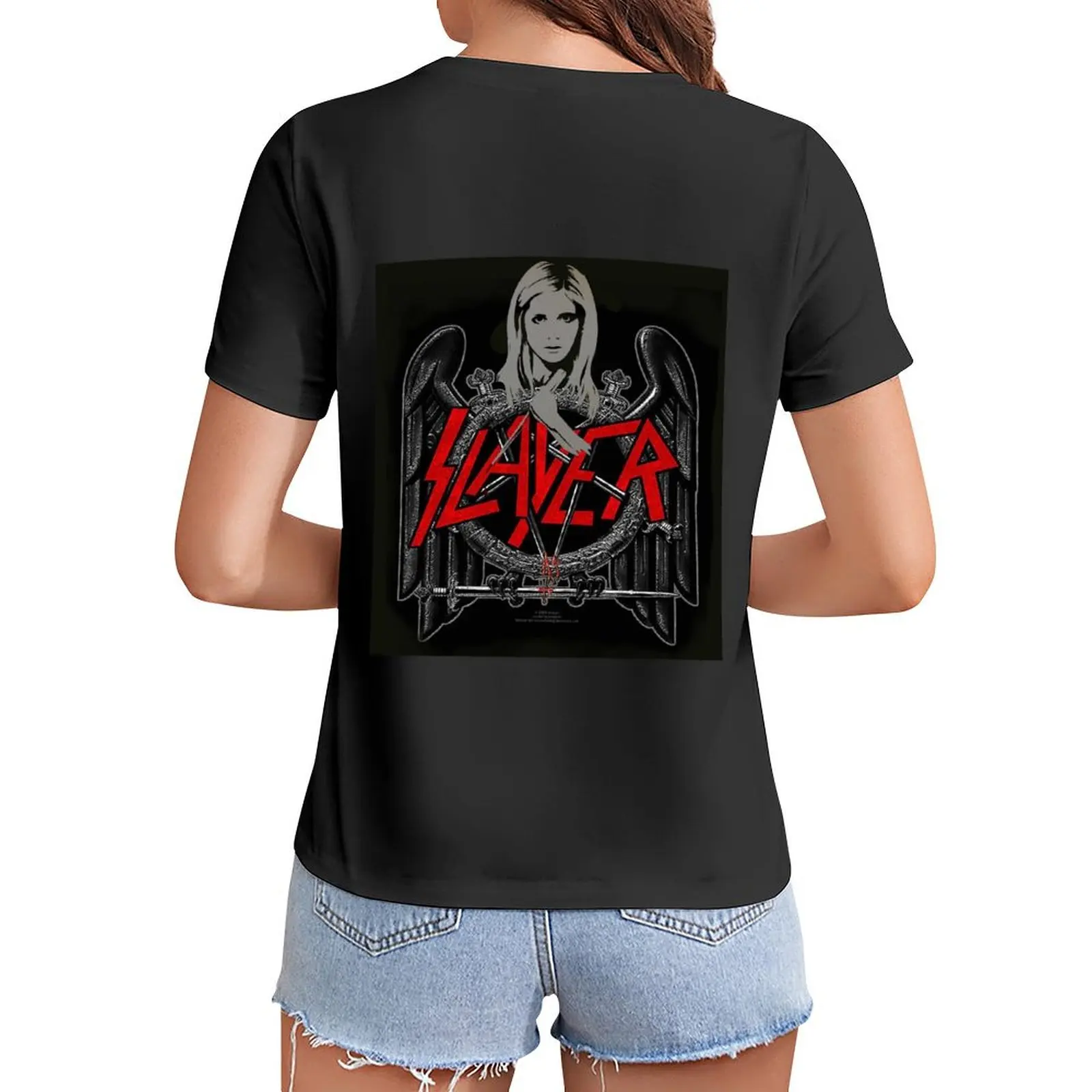 

Buffy Slayer T-Shirt summer clothes anime t-shirts for Women pack