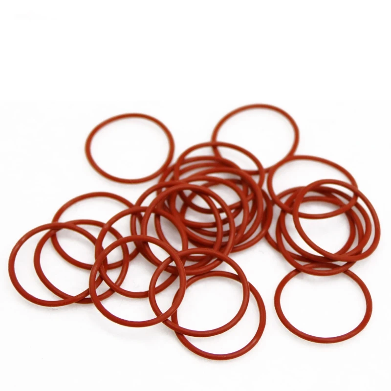 Rubber O Rings VMQ Silicone OD 10mm-80mm CS 3/3.5/4/5mm Food Grade Sealing Ring Waterproof Insulated Gasket