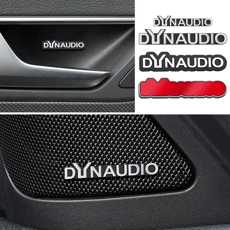 5 Pz/10 Pz Di Alta Qualità In Metallo Dynaudio Logo Auto Hi-Fi Altoparlante Audio Altoparlante Distintivo Stereo Emblema Adesivo Accessori Per Lo Styl