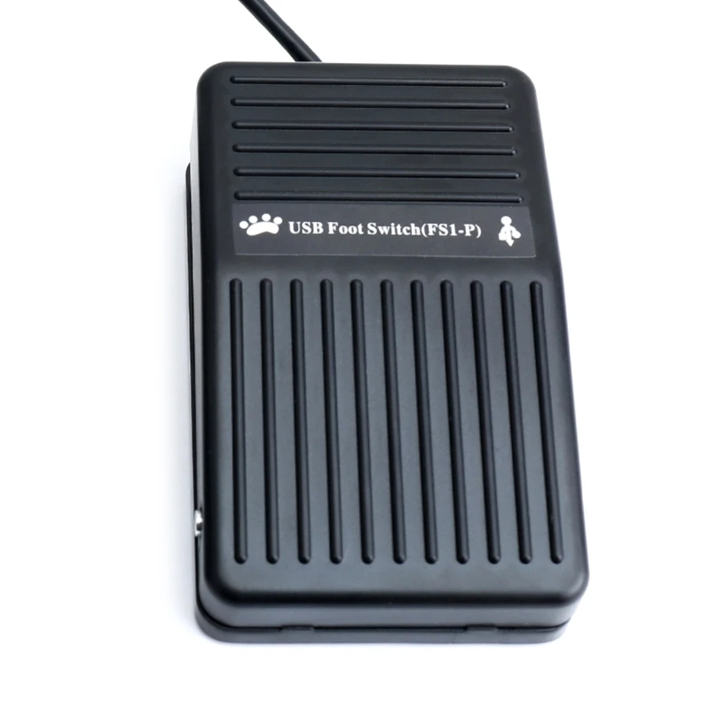 DN59 High Responsiveness USB Foot Pedal Switcher USB Footswitch with Customizable Control for Video Editing and Gaming