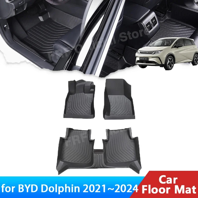

Auto for BYD Dolphin 2021 2022 2023 2024 Car Accessories Floor Mat Anti-dirty Foot Panel Line Carpet Pad Waterproof Car Sticker