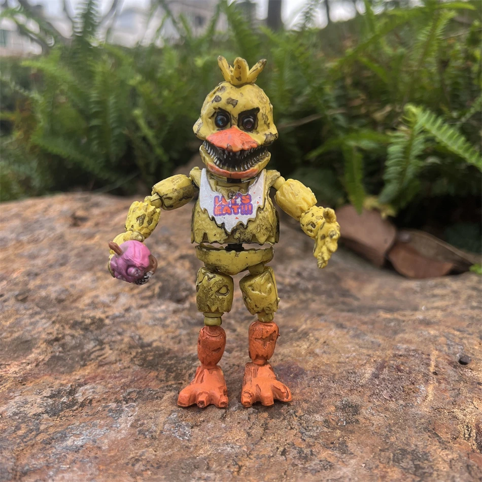 14cm FNAF Nightmare Action Figures Collection - Movable Characters Set