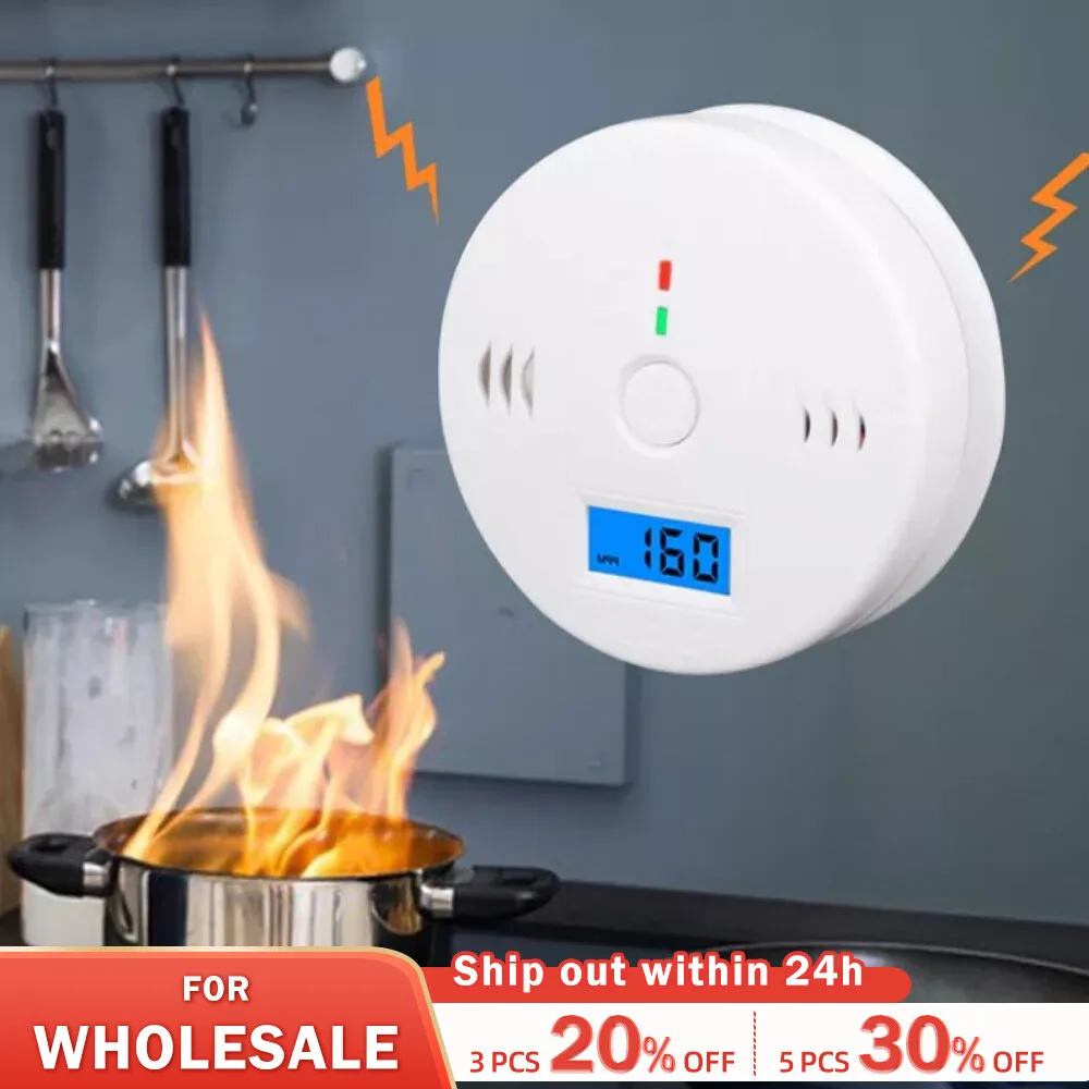 Carbon Monoxide Alarm Co Detector LCD Display Alarm Home Wireless Toxic
