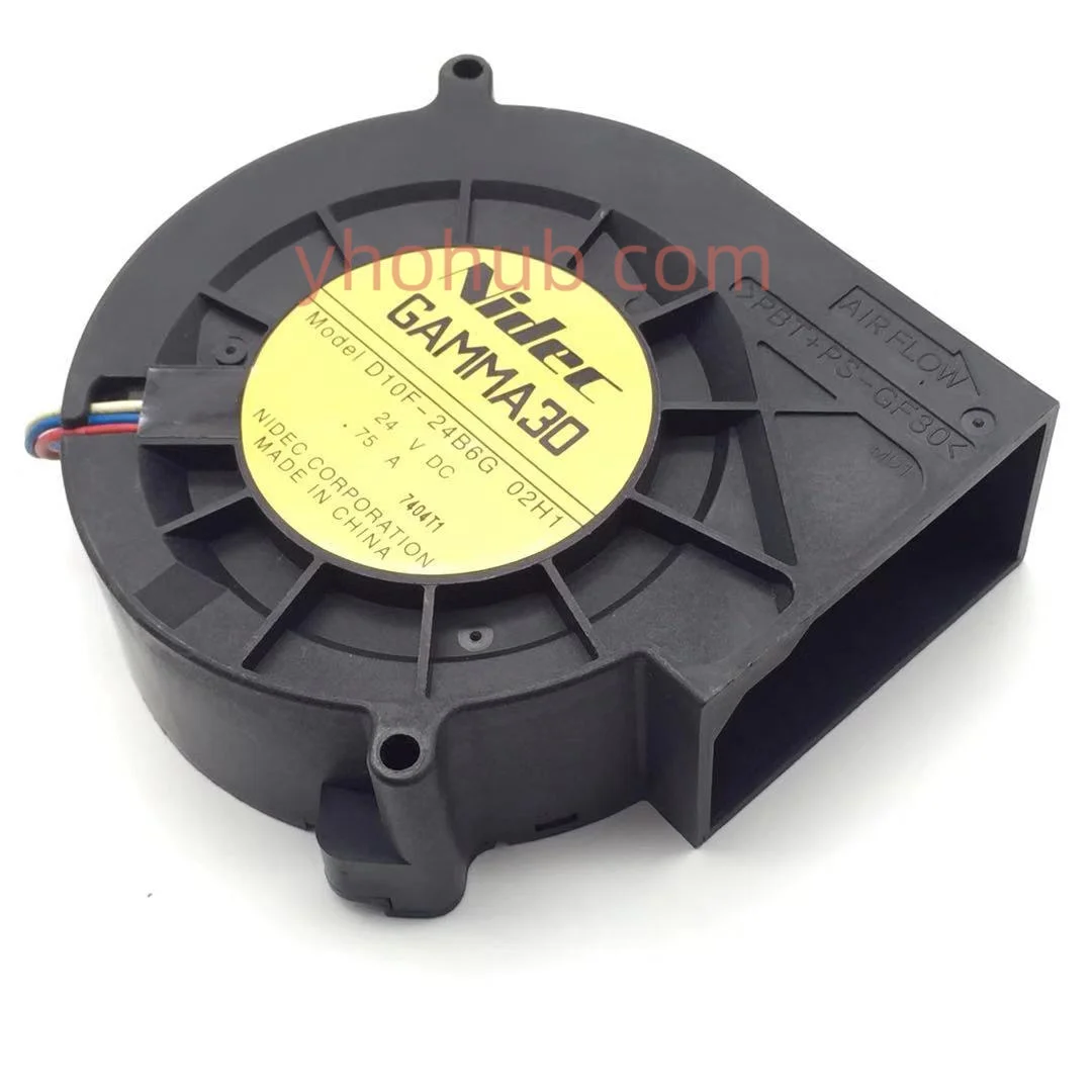 Nidec D10f24b6g 02h1 Servidor Projetor Ventilador de Refrigeração dc 24v 0.75a 97x97x33 mm 3-wire