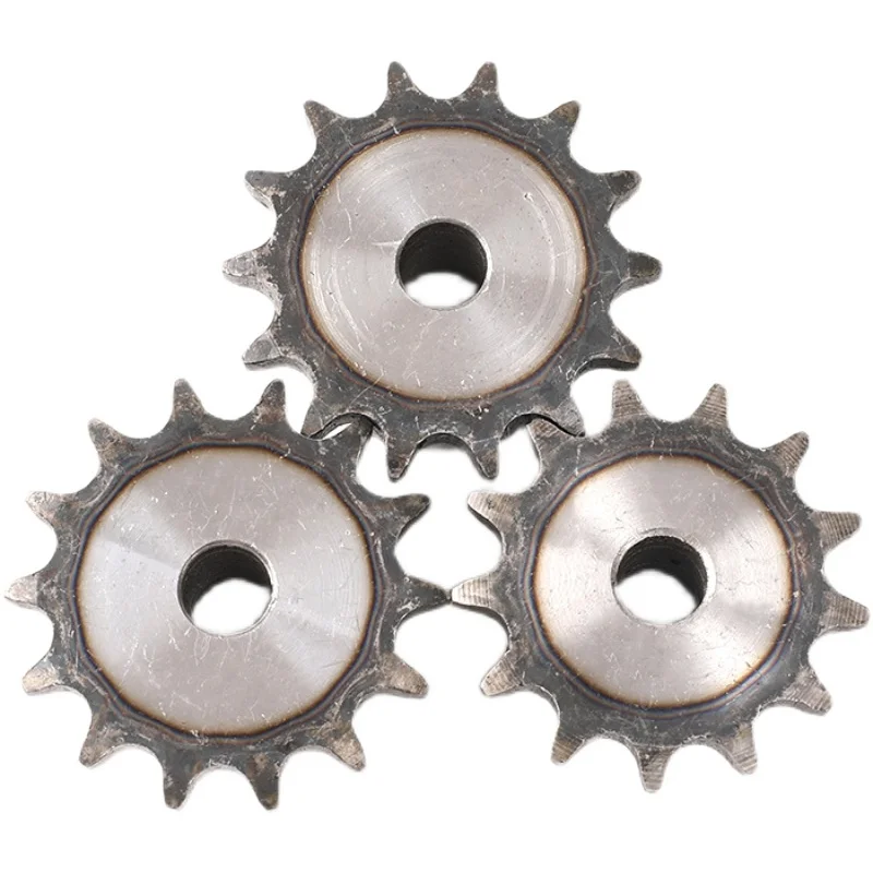 06C Sprocket Chain Wheel 10/11/12/13/14/15/16/17/18-25 Teeth Pitch 9.525mm 45 # Carbon Steel Industrial Cam Drive Chain Wheel