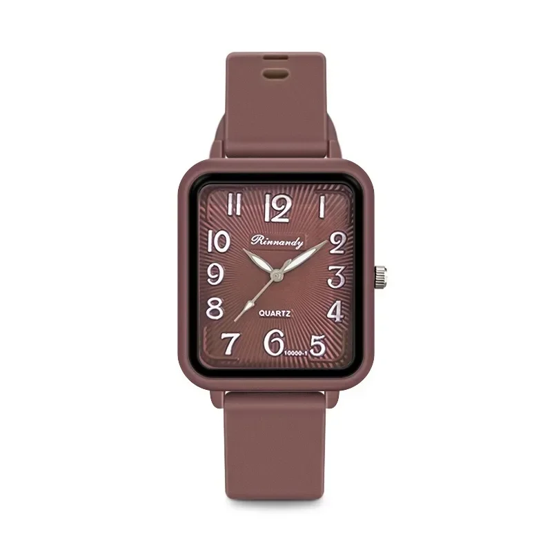 Brand Silicone Strap Watch Student Leisure Square Digital Women Quartz Watch New Fashion Ladies Luxury Wristwatch Dropshipping 6