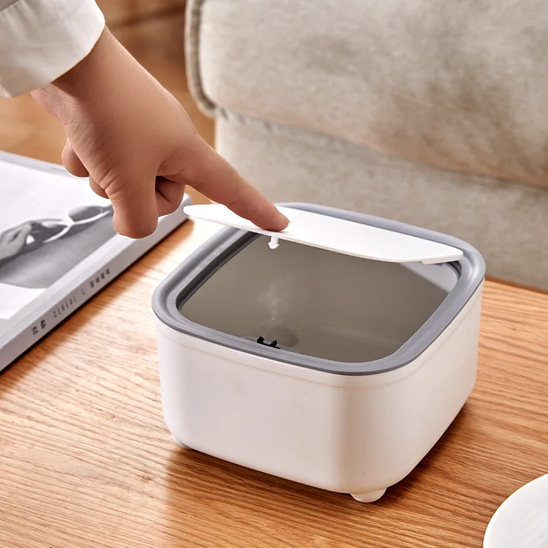 Mini Small Waste Bins Desktop Garbage Basket Home Table Plastic Trash Can Office Supplies trash can desktop trash can