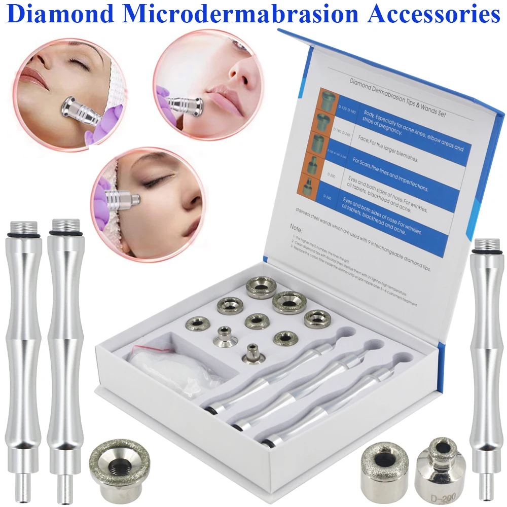 2022 New Diamond Microdermabrasion Dermabrasion Tips With 3pcs