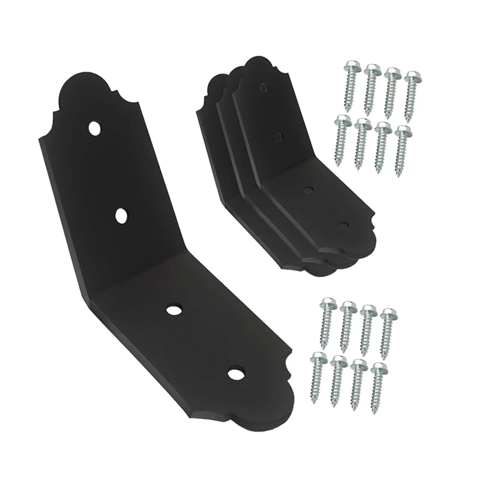 4 Pezzi Heavy Duty Brace Angolare Scanalato Multifunzionale Staffa Angolare Giunto Di Collegamento Per Il Fissaggio Di Mobili Pergola Truss