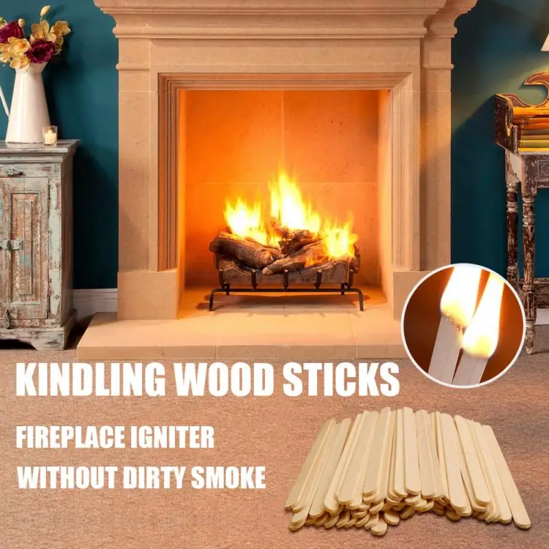 Outdoor Wood Fire Starter Sticks Kiln Dried Household Fire Kindling For Fireplace  Campfire BBQ Wood Stoves Accessories 300/ - AliExpress