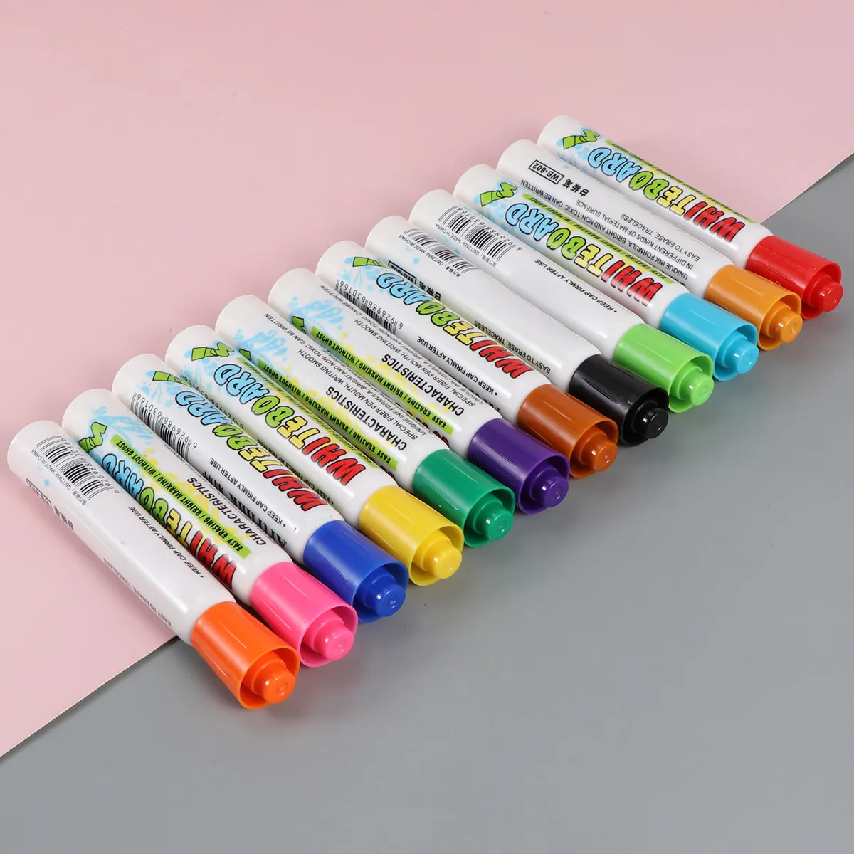 24Pcs 친환경 화이트보드 마커 종이 플라스틱 유리 화이트보드용 지울 수 있는 건식 지우개 펜 DIY 머그컵 신발에 이상적