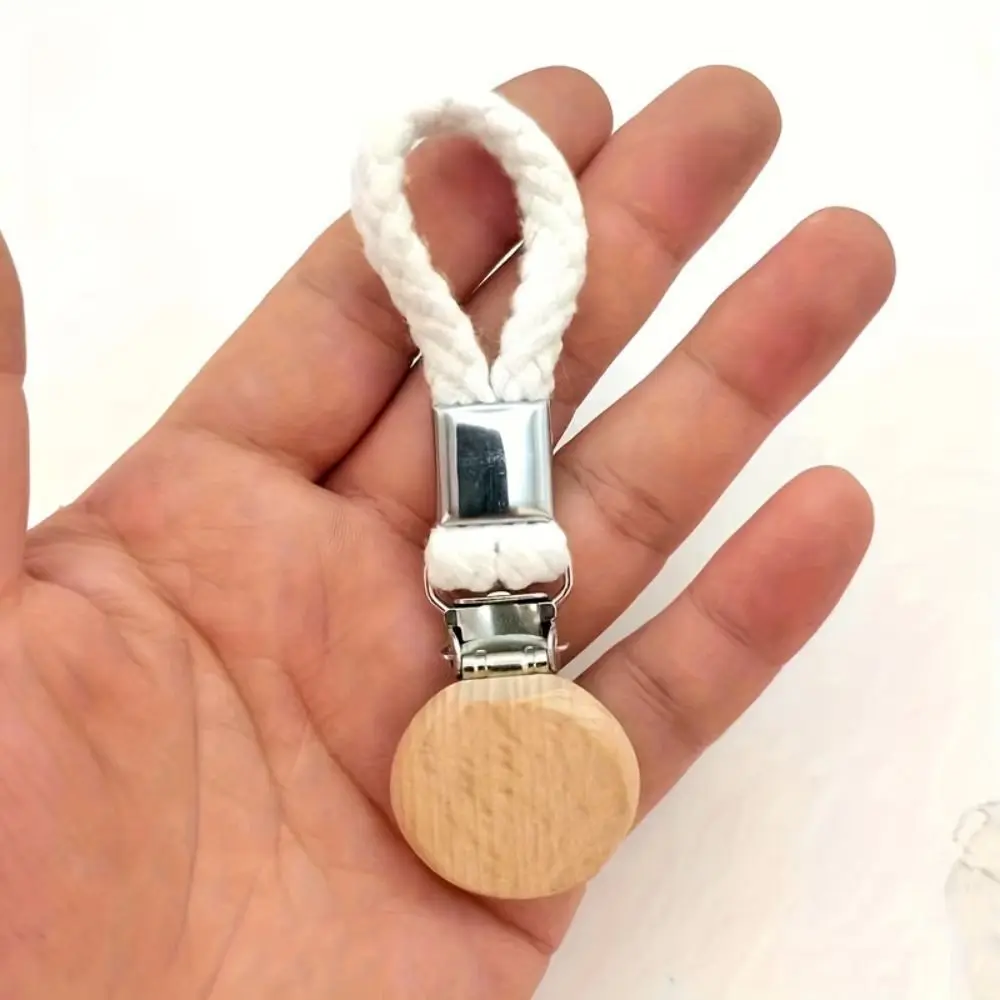 2pcs Cotton Rope Clip Hanging Clip Braided Cotton Loop Towel Clip with Metal Clamp for Home Decoration Bathroom Kitchen Storage 4