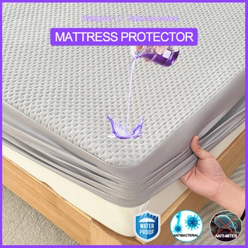 Housse de matelas imperméable de haute qualité, protection de matelas antibactérienne et Anti-acariens, drap-housse épais 140x200 160x200 1