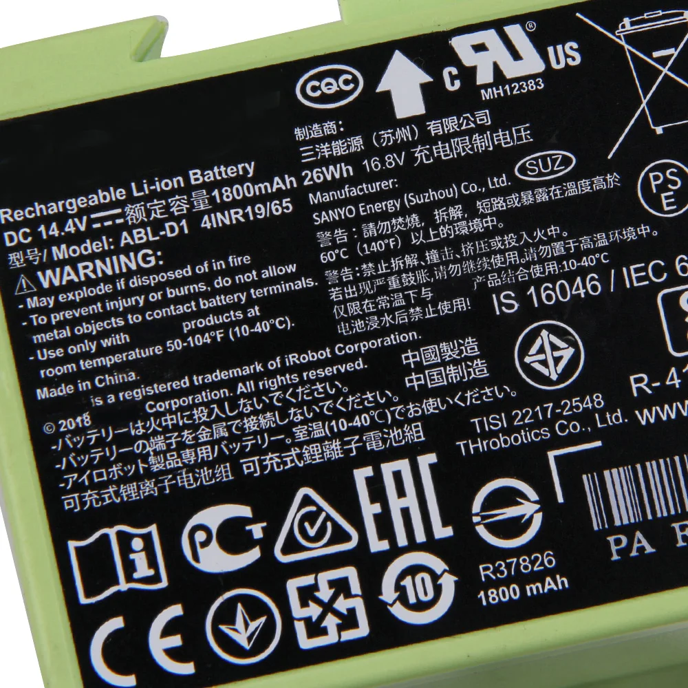 Batterie D'origine Pour Aspirateur IRobot Roomba I7 / I7+ - ABL-D1 (4INR19/65) - Occasion