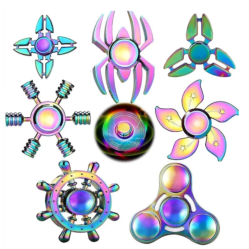 Sleek Metal Alloy Anti-Stress Fidget Spinner Toy
