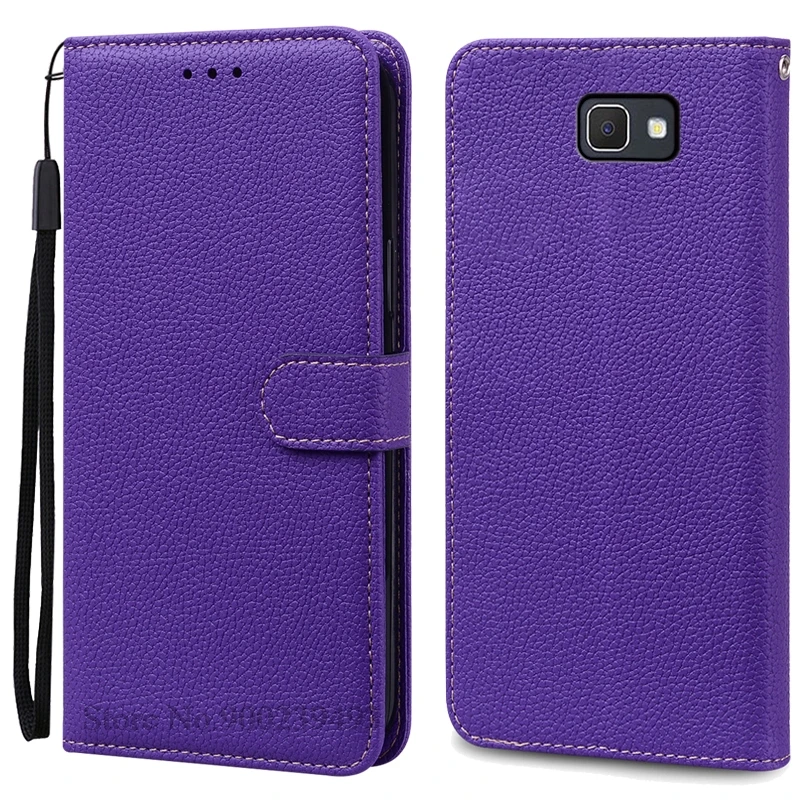 Leather Wallet Flip Cover for Samsung Galaxy J7 Prime