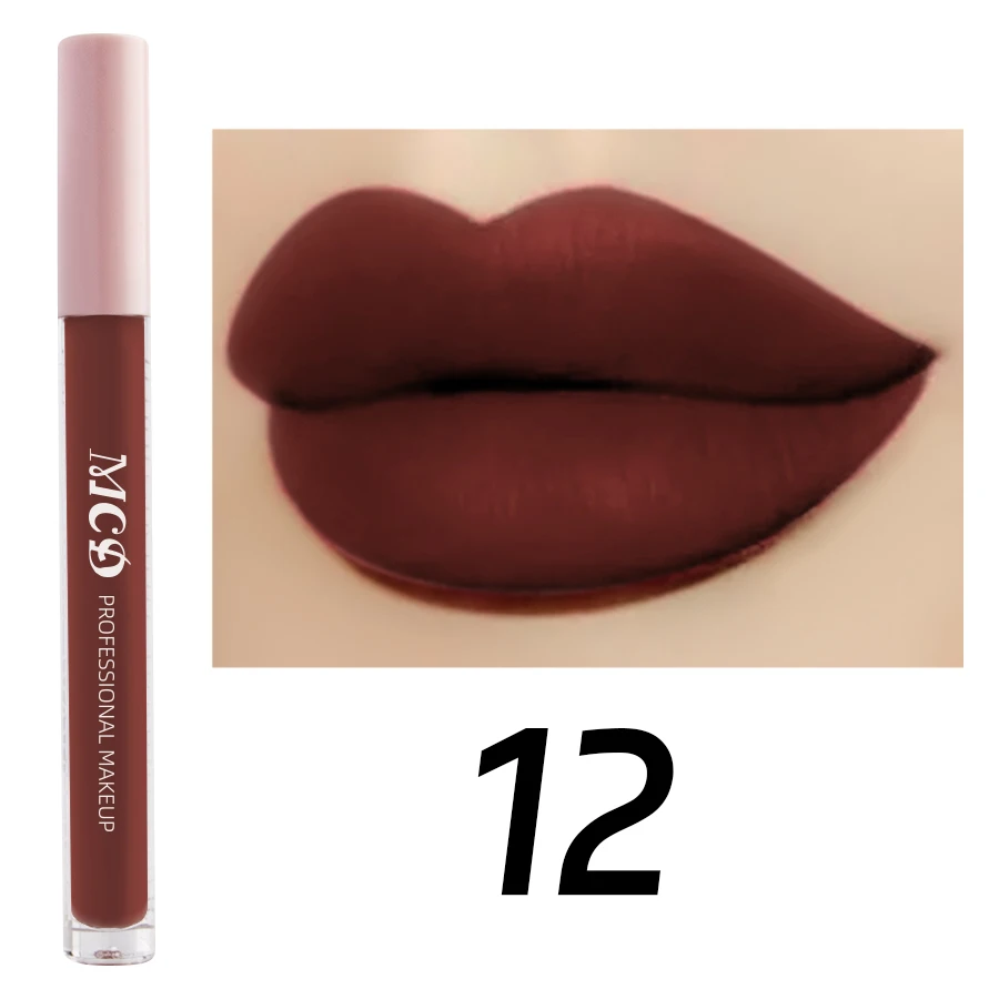 thumbnail image 1 of JIN 1 lápiz labial líquido resistente al agua con brillo de labios aterciopelado mate marrón oscuro, labios color marrón nude, maquillaje coreano para tinte de labios, esmalte de labios, cosméticos, 1 of 5