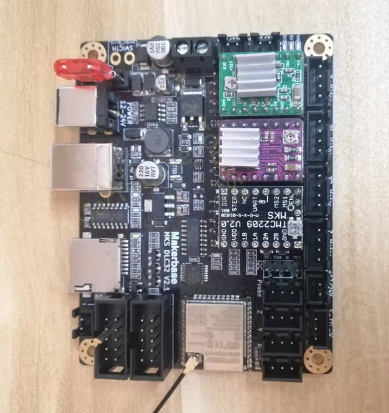 Makerbase MKS DLC32 V2.1 CNC motherboard GRBL 32bits controller card TS35-R touchscreen cutting engraver machine upgrade kits cnc upgrade controller