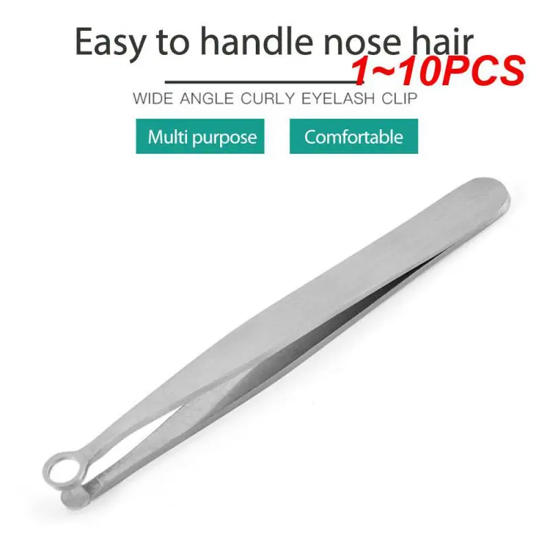 

1~10PCS Nose Hair Trimming Tweezers Nose Trimmer Tweezer Round Tip Perfect Steel Nose Hair Removal Trimming Nose Hair Removal