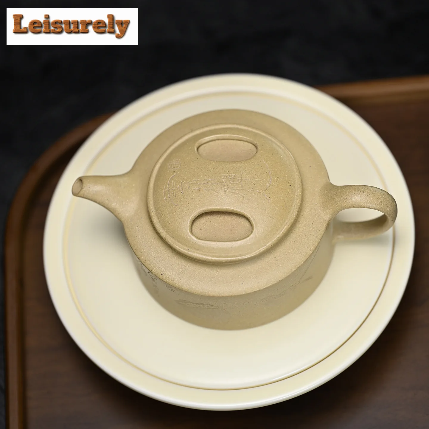 180ml Yixing Purple Clay Teapots Master Handmade Cattle Lid Pot Raw Ore Motoyama Green Mud Tea Making Kettle Zisha Tea Set Craft