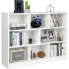 8-Cube Bookcase, Wood 3 Tier Open Storage Bookshelf,for Living Room, Study, Reading Nook, 48 X 12.5 X 36 1