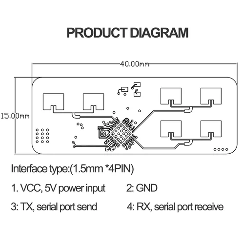 Hi-Link 스마트 홈 모션 타겟 추적 레이더 센서 모듈, 거리 각도 속도 테스트, 24G 미니 HLK-LD2450, 신제품, 핫 세일 4