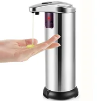 Smart Induction Soap Dispenser Stainless Steel Automatic Intelligent Liquid Soaps Container Large Foam Soaper For Bathroom 1
