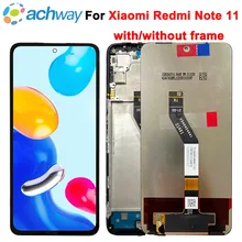 

100% Tested 6.43" AMOLED For Xiaomi Redmi Note 11 LCD Display Touch Screen Digitizer Assembly Replacement Screen Note 11 Display