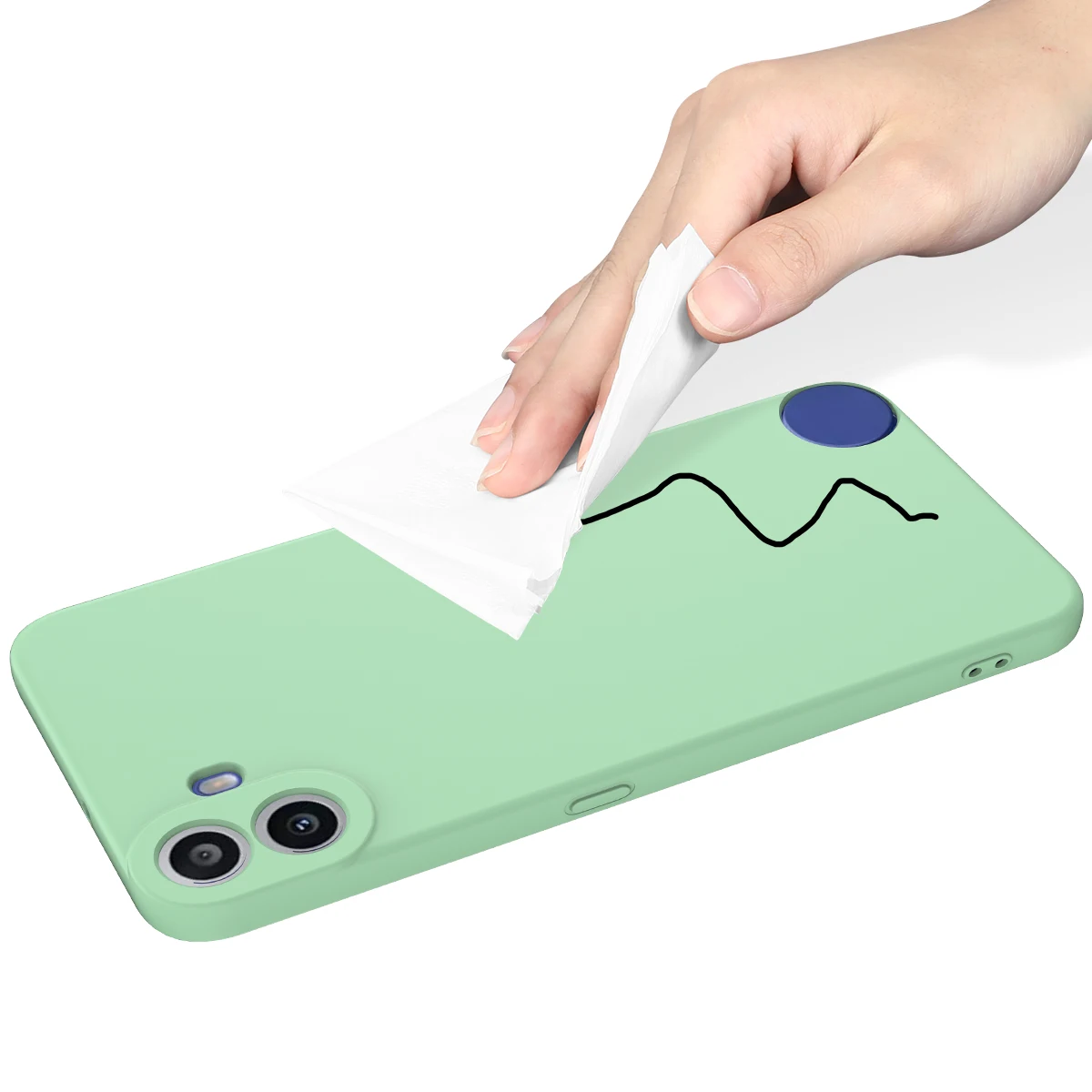 Premium Liquid Silicone Soft Back Protective Case