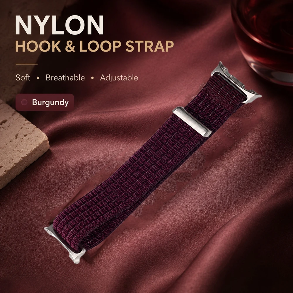 Durable Nylon Hook & Loop Strap Bracelet