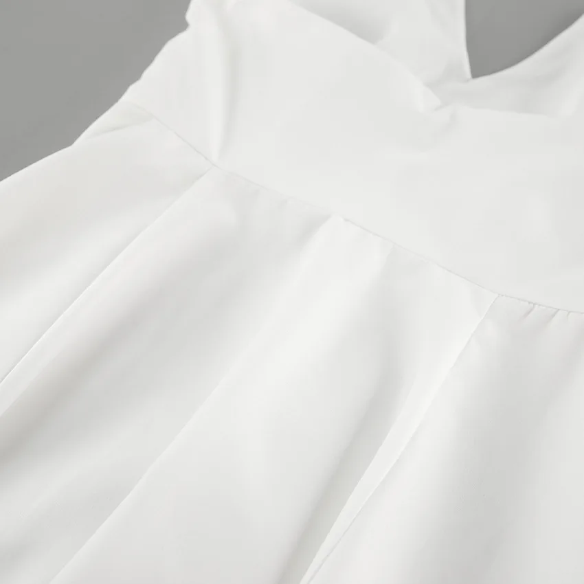 White V-Neck Backless Long Dress Female Sleeveless High Waist Fashion Elegant Luxury Bodycon Dress Women Solid Maxi Dress