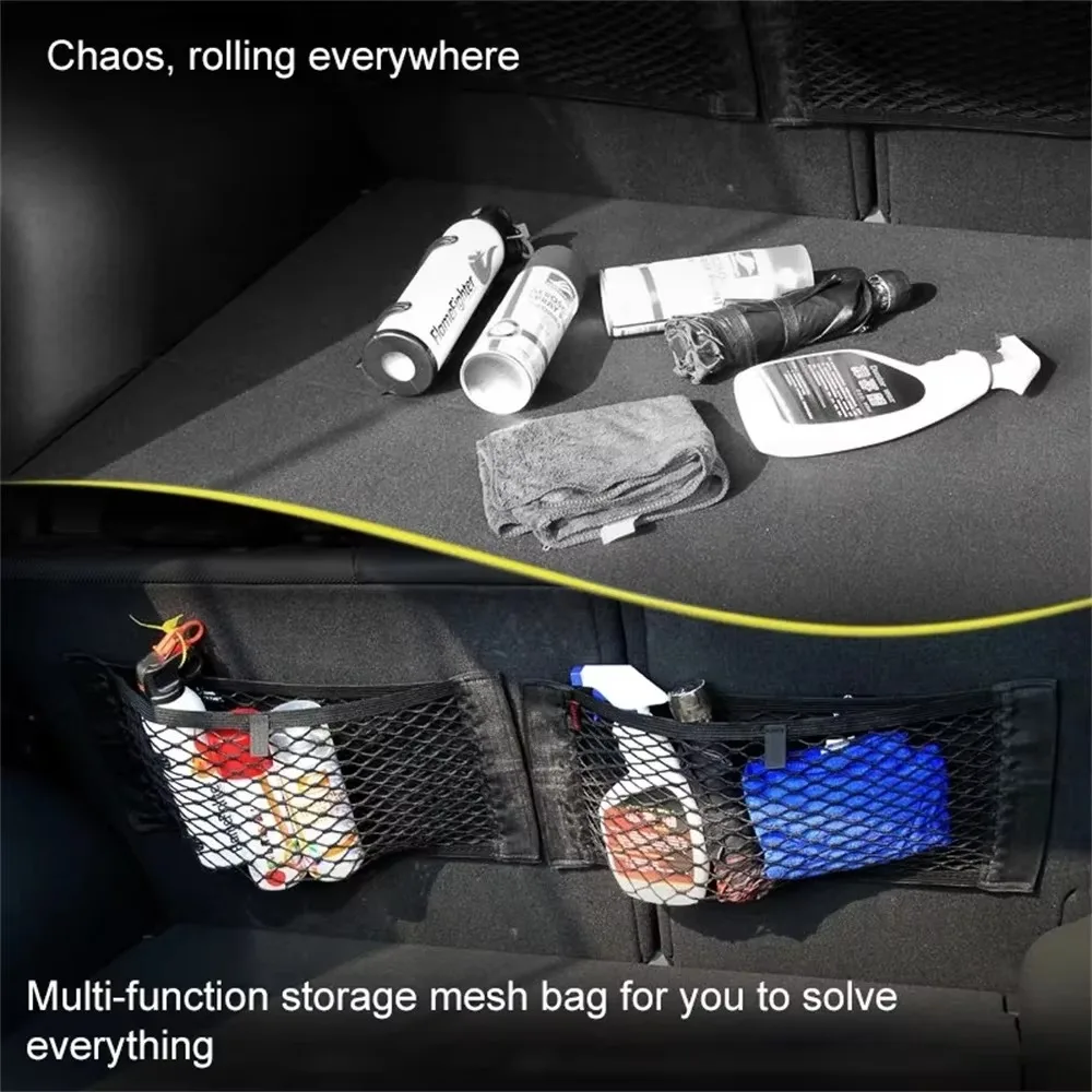 Car Trunk Box Storage Bag Sticker Net Accessories Car Accessories Organizer For Tesla Model 3 S X Y